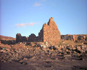 Old smoke house from beach